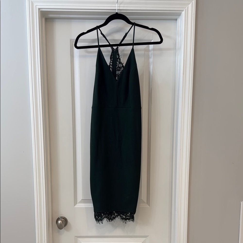 Lulu's Green Slip Dress for Cocktail Events